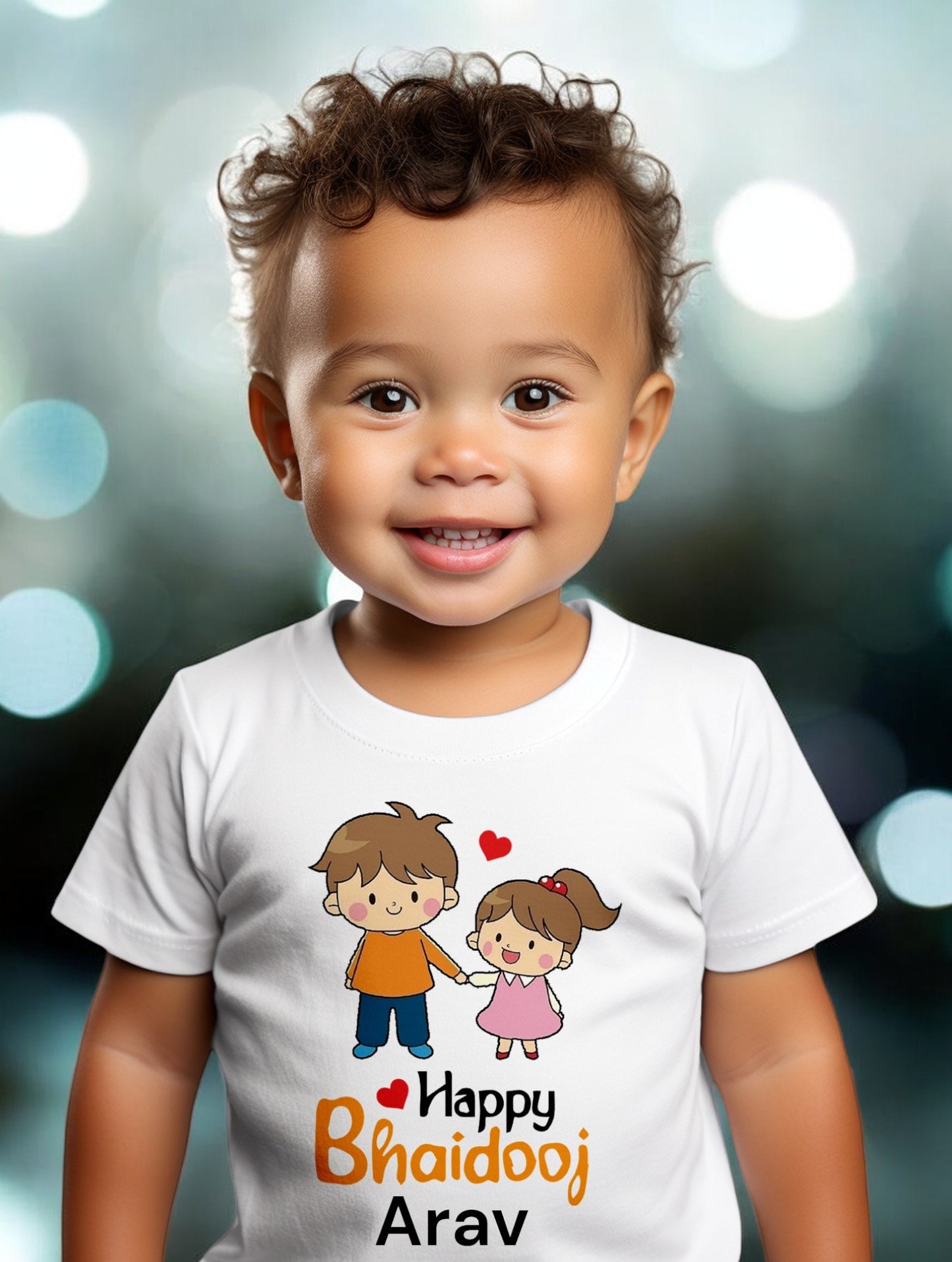 Bhai Dooj  Unisex Romper / T-shirt - with custom name