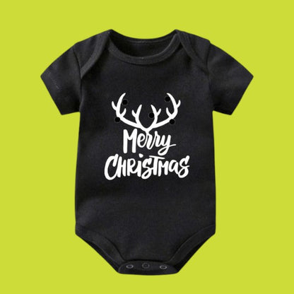 Merry Christmas Unisex Romper / T-shirt - with Custom Name