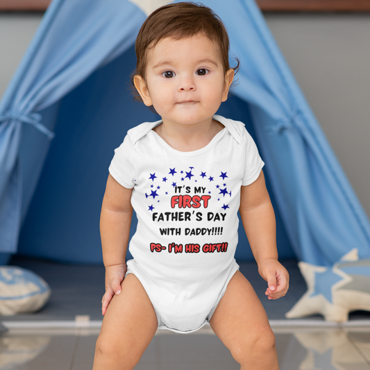 It's My First Father's Day with My Daddy Baby Romper