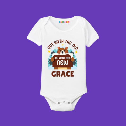 Happy New Year Mishti Unisex Romper  / T-Shirt - With Custom Name