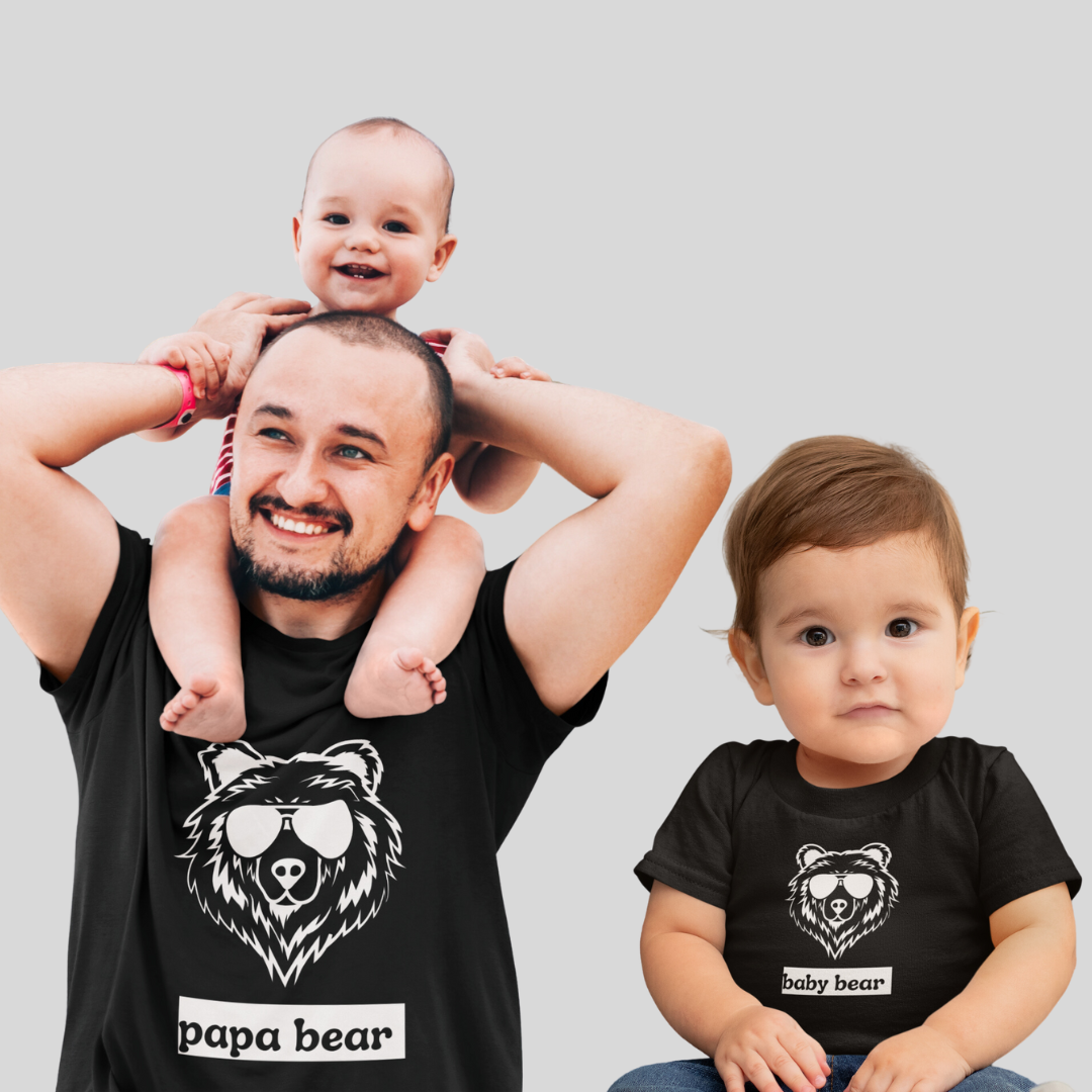 Papa Bear - Baby bear Tshirt Combo