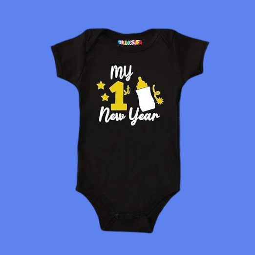 It'S My First new year Unisex Romper  / T-Shirt - With Custom Name