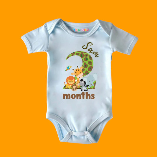 2 Months Jungle Theme Romper