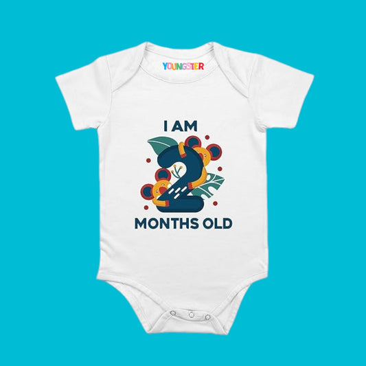 Two Months Birthday Unisex Baby Romper- Unicorn