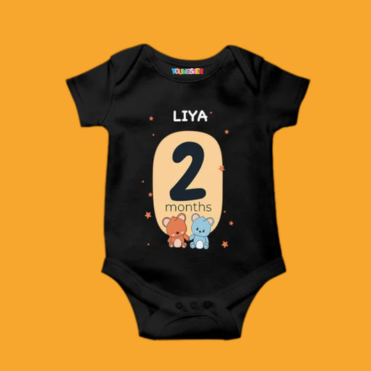 2 Months 2 Teddy Unisex Baby Romper