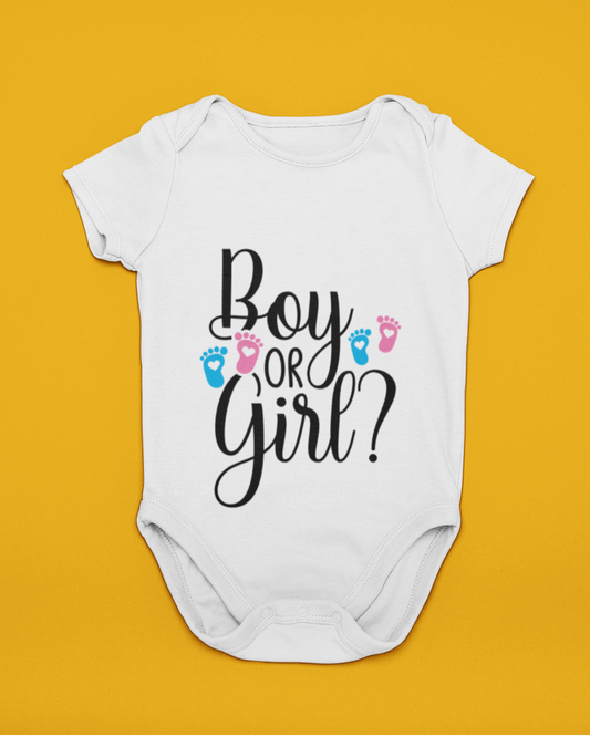 Boy or girl romper - Pregnancy Announcement