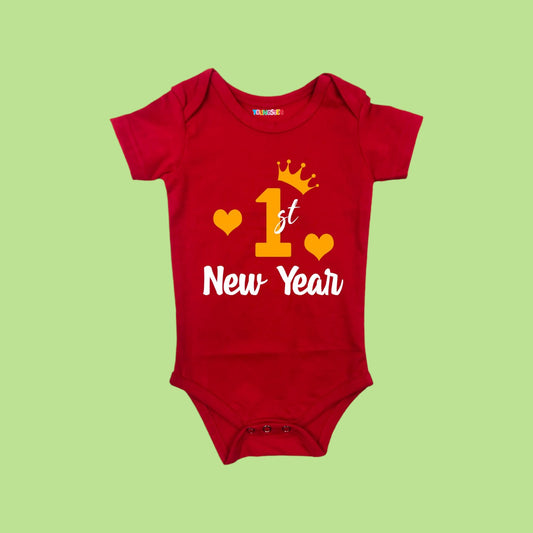 1st new year unisex romper / T-Shirt - With Custom Name