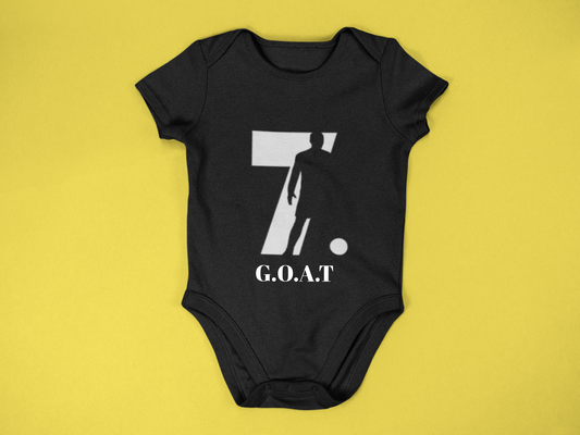 GOAT Ronaldo Printed Baby romper