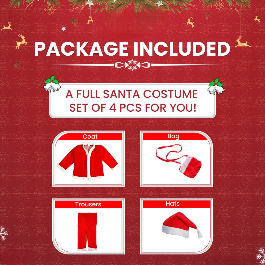 Custom Name Printed Santa Claus Costume