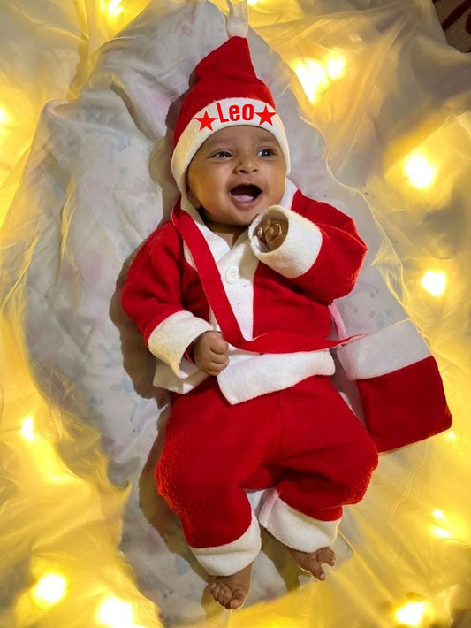 Custom Name Printed Santa Claus Costume