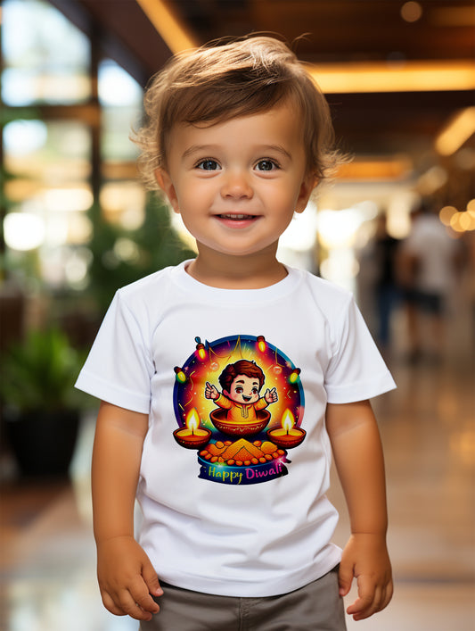 My First Diwali  Cotton Romper / Tshirt- with custom name