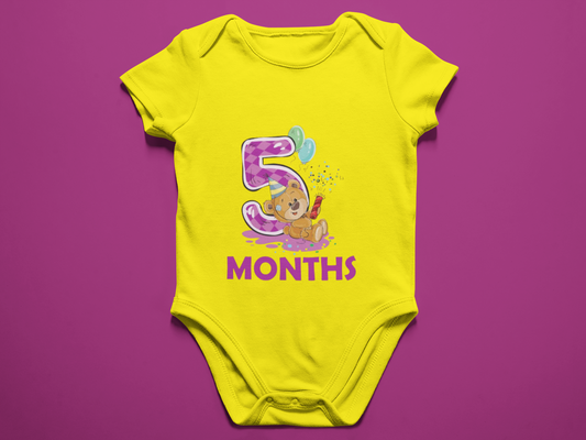 5 Months Old teddy unisex Baby Romper