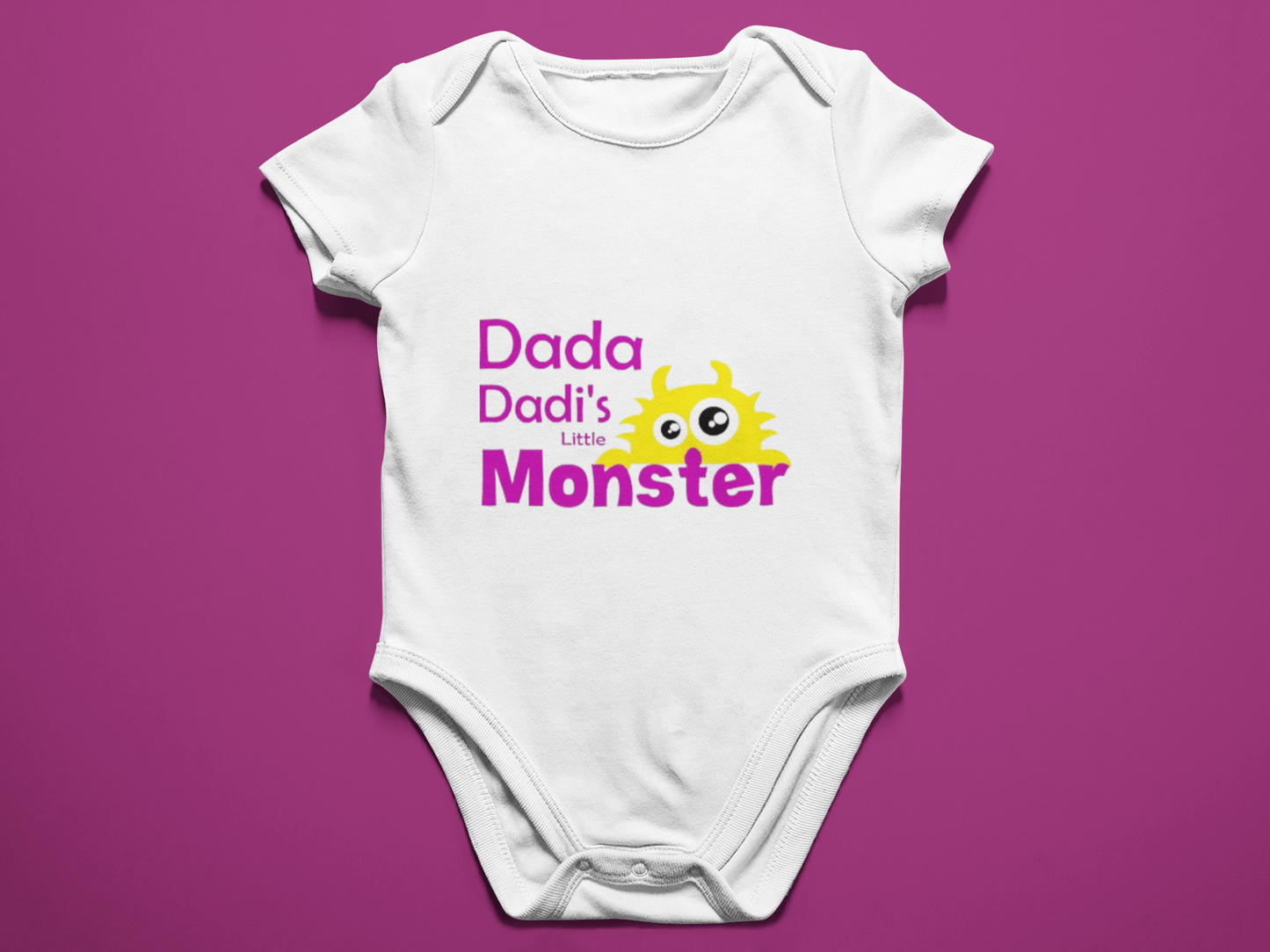 Dada dadi's Little Monster Baby romper