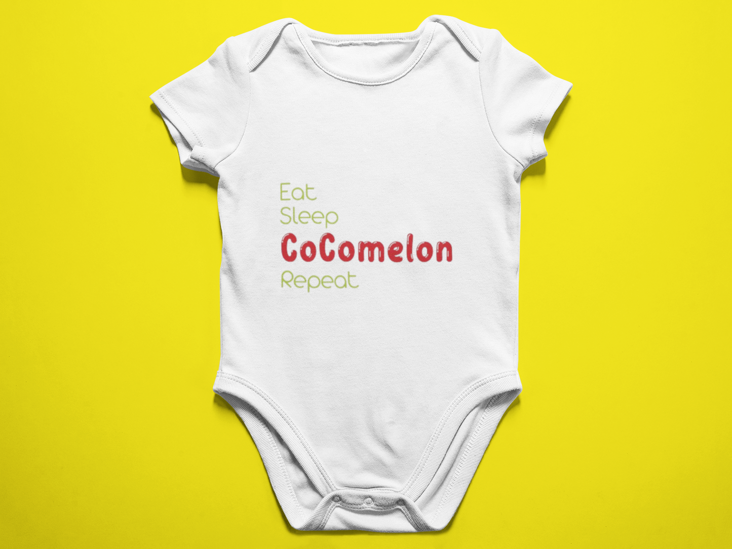 Eat sleep cocomelon repeat baby romper