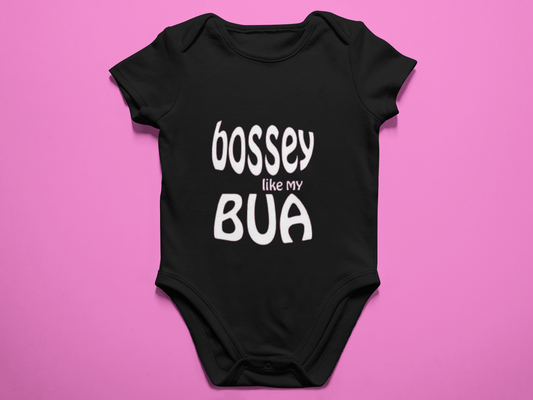 Bossy like my Bua baby romper