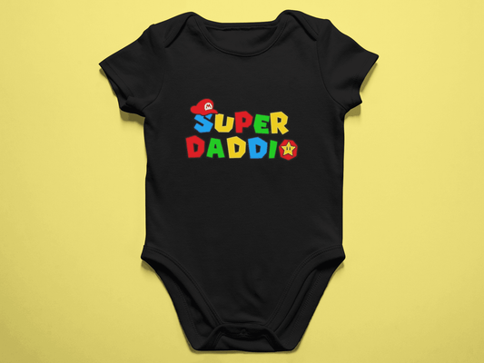 Super daddy mario Baby romper