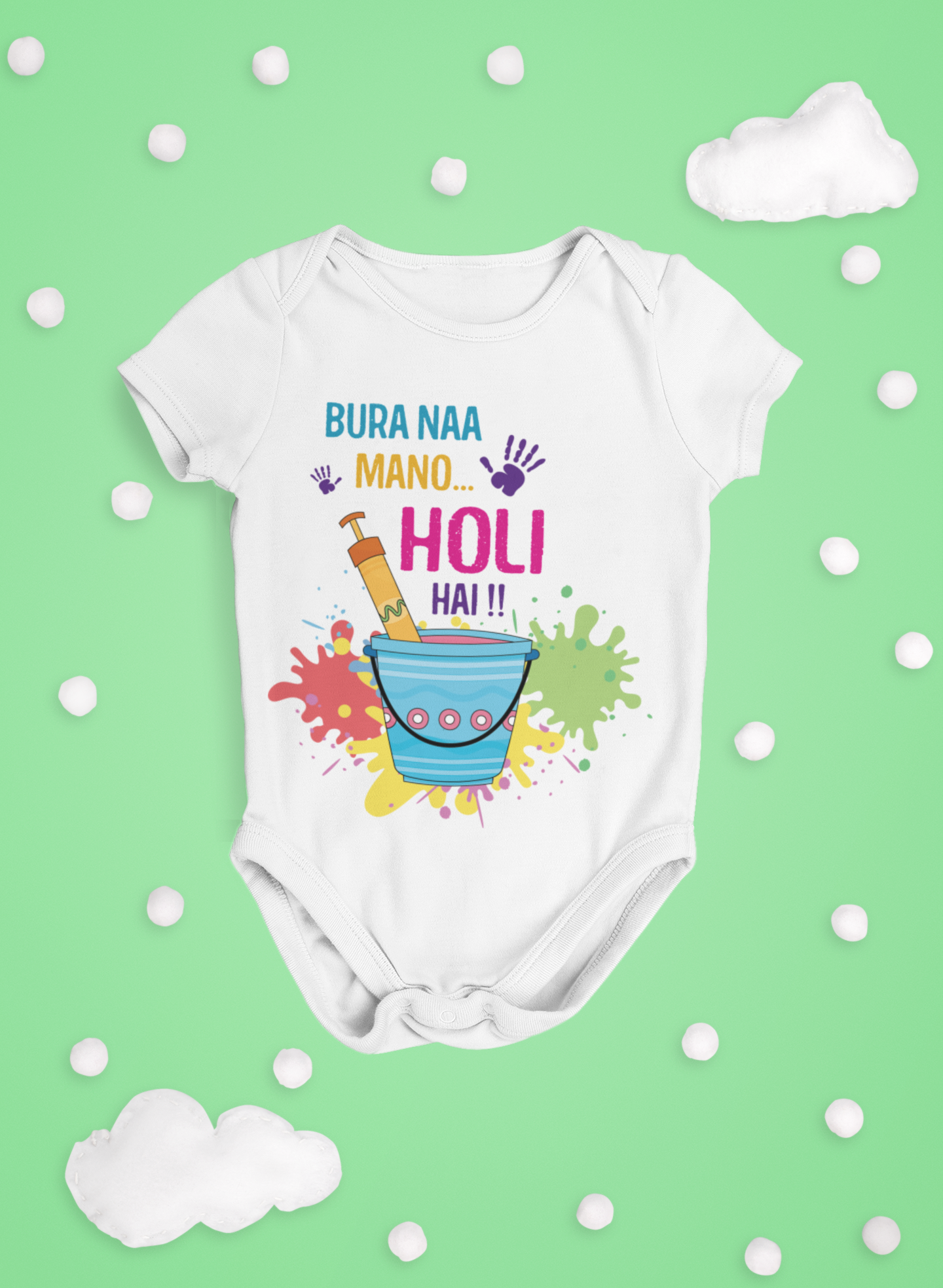 Bura na mano Holi hai Baby Romper