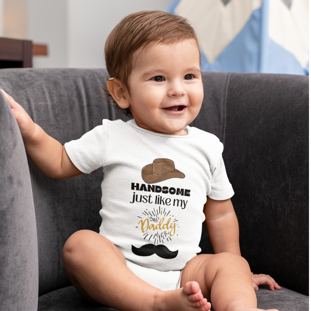 Handsome like My daddy Baby romper