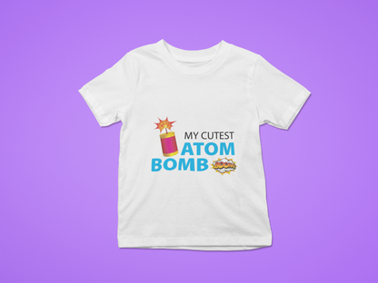 My Cutest Atom Bomb Baby Romper / Tshirt- with custom name