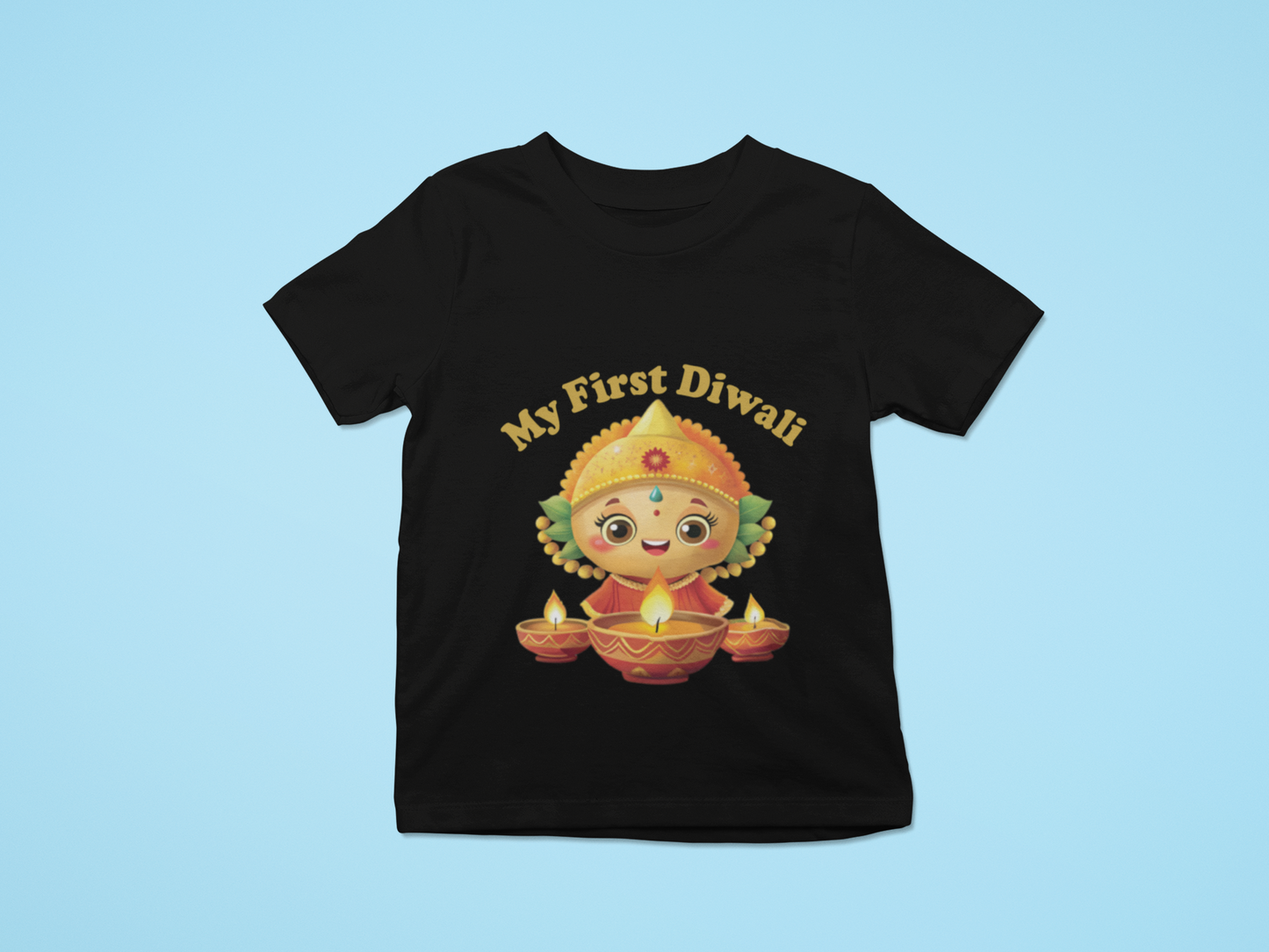 My First Diwali With Mom And Dad Unisex Baby Romper / Tshirt