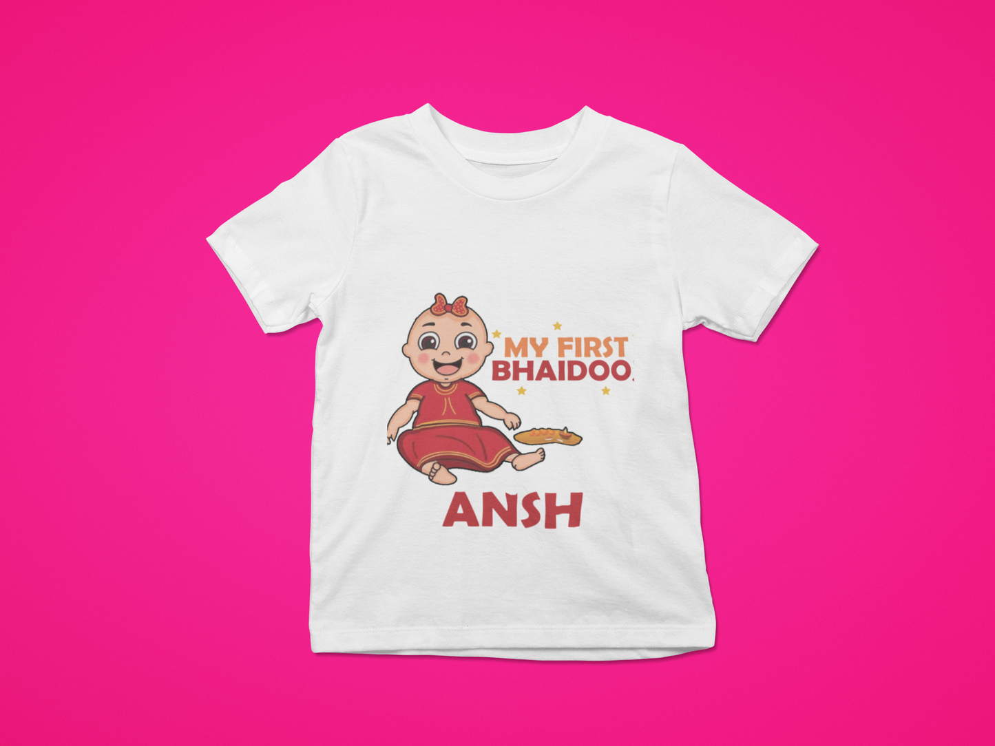 My First Bhaidooj  Unisex Romper / Tshirt- with custom name