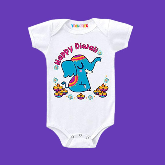 My First Diwali 3 Romper / T-Shirt - With Custom Name