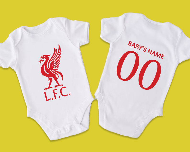 LFC Baby Romper with Customised Name and Number