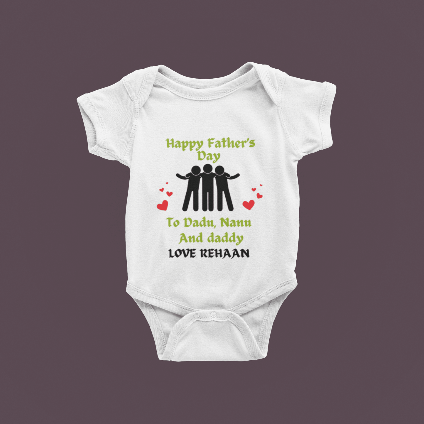 Wish Fathers day to Dadu ,Nanu & Dad with Custom Name