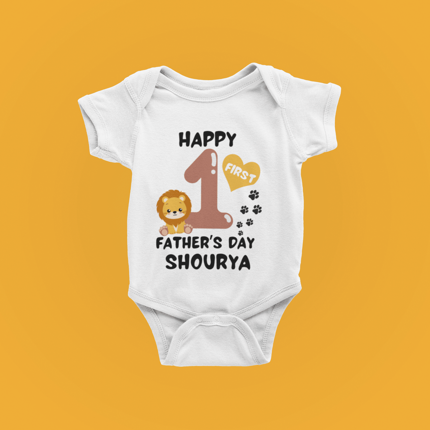 Happy 1st Fathers Day with Custom Name