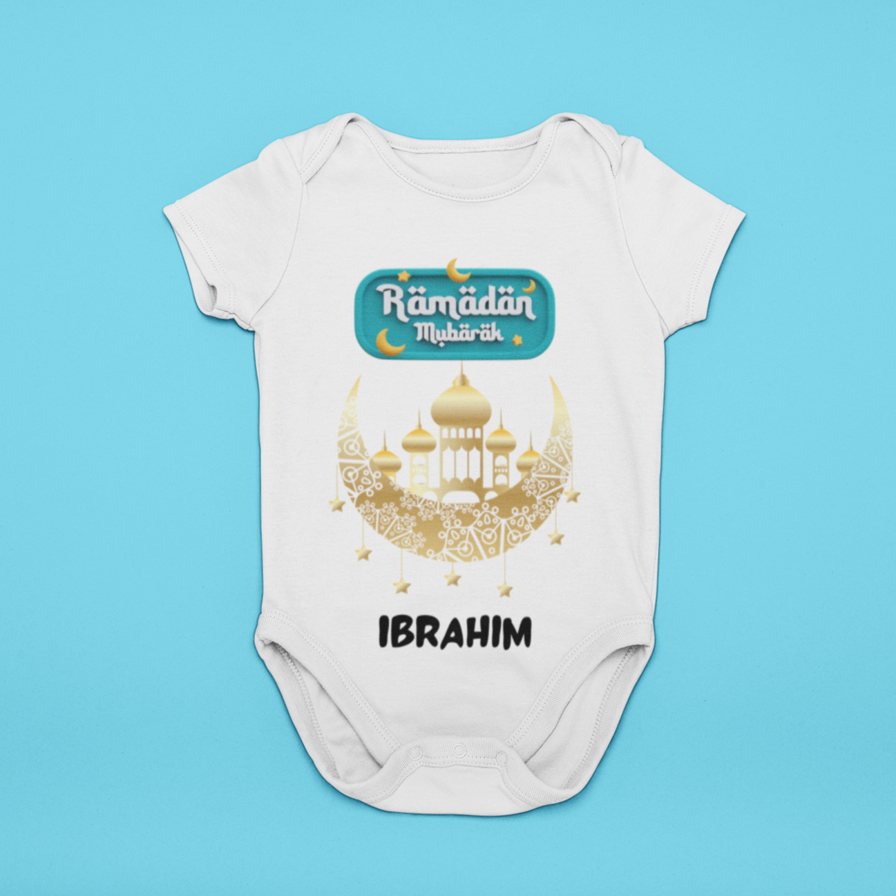 Ramadan kareem Baby Romper with custom name