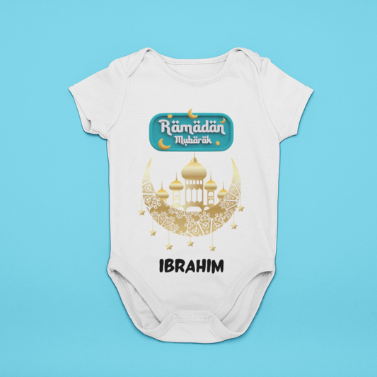 Ramadan kareem Baby Romper with custom name