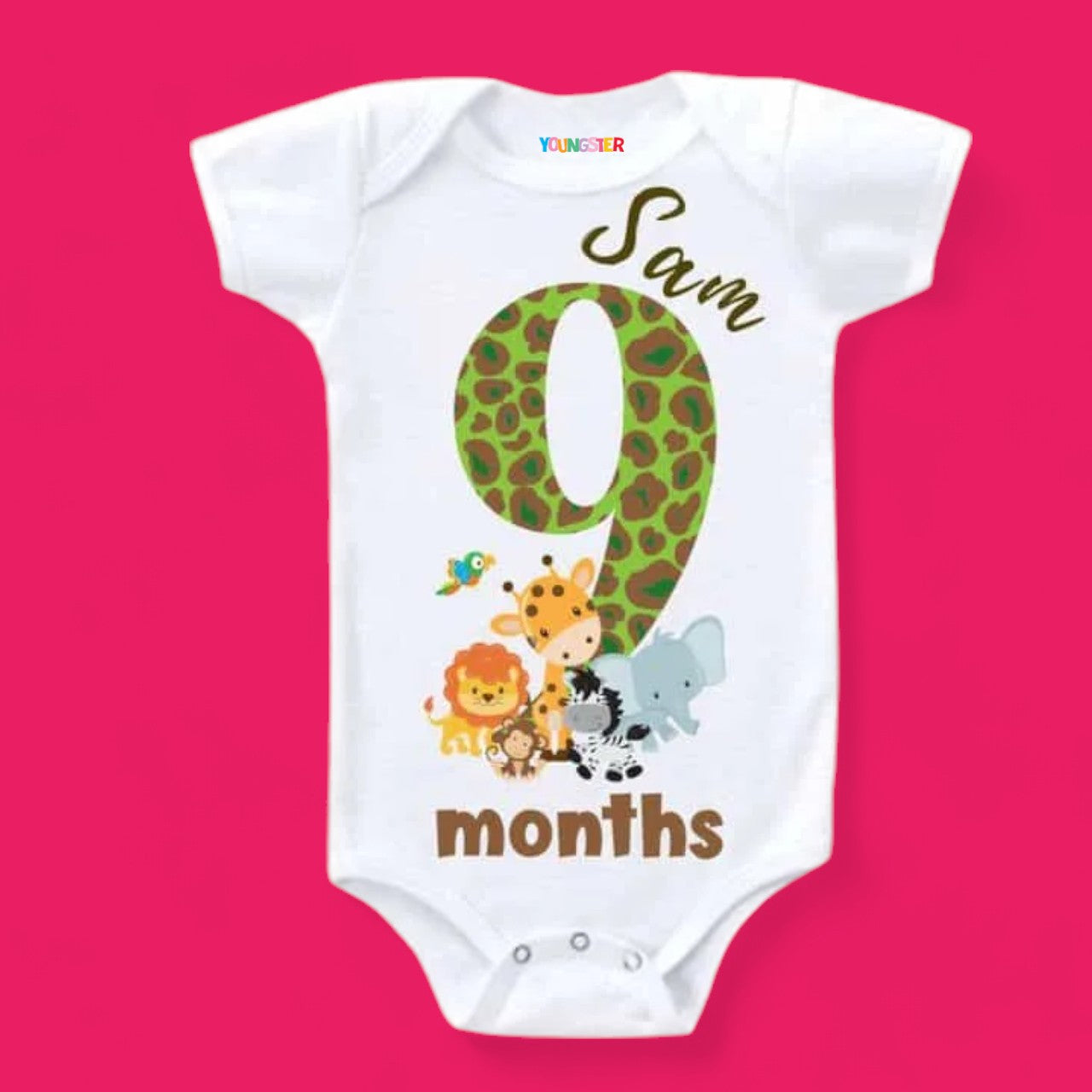 9-Month Birthday Baby Romper