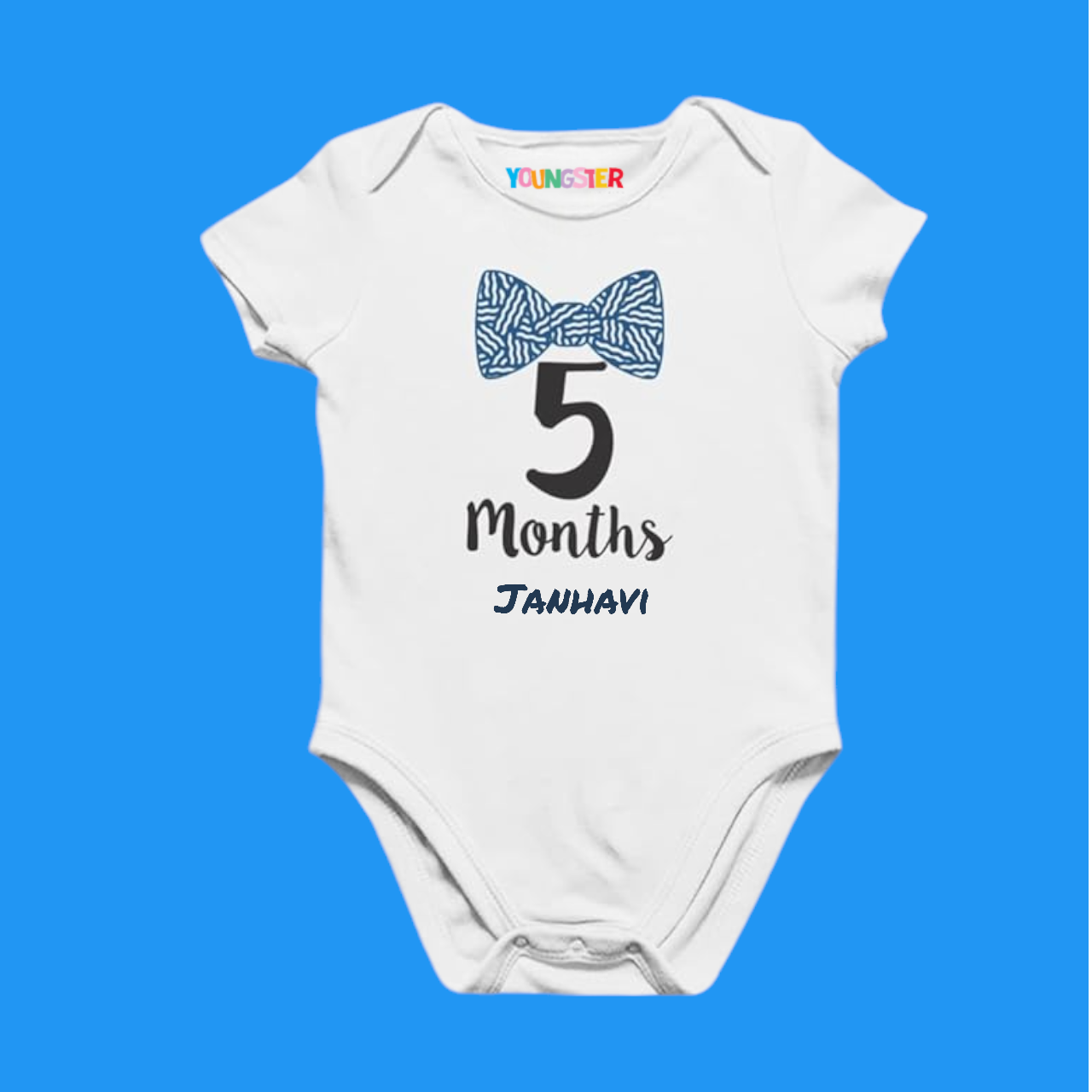 6 Months Monthly Milestone Birthday Unisex Cotton Baby Romper