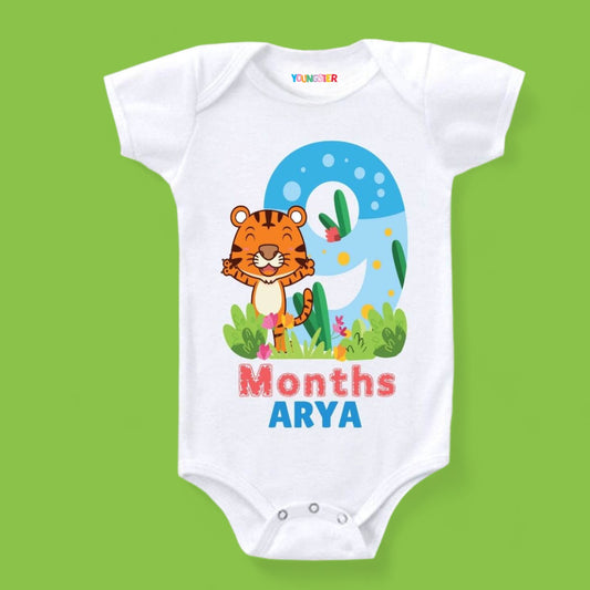 Cute & Comfy: 9-Month Birthday Baby Romper For Photos