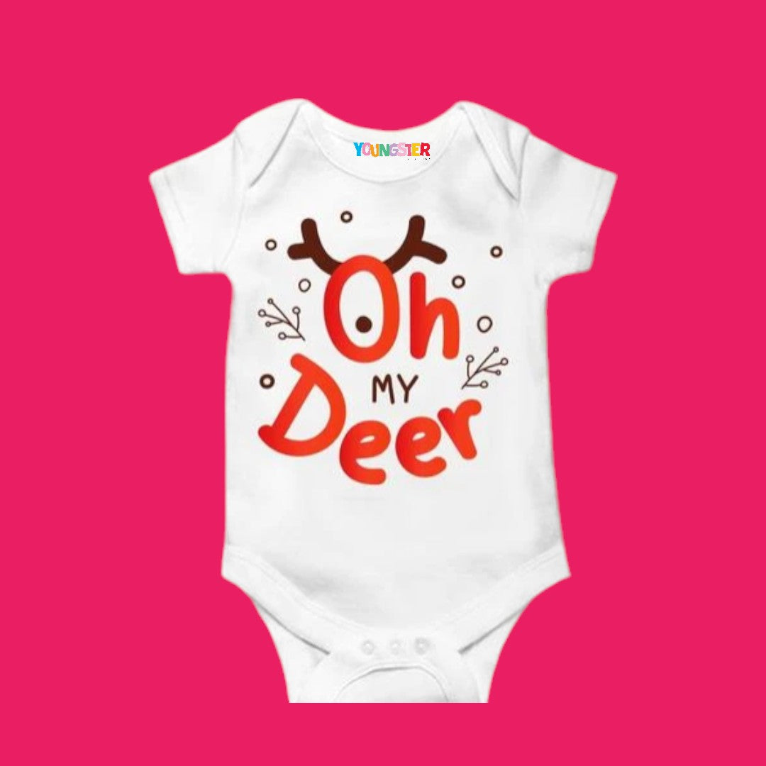 Santa Little Helper Unisex Romper  / T-Shirt - With Custom Name